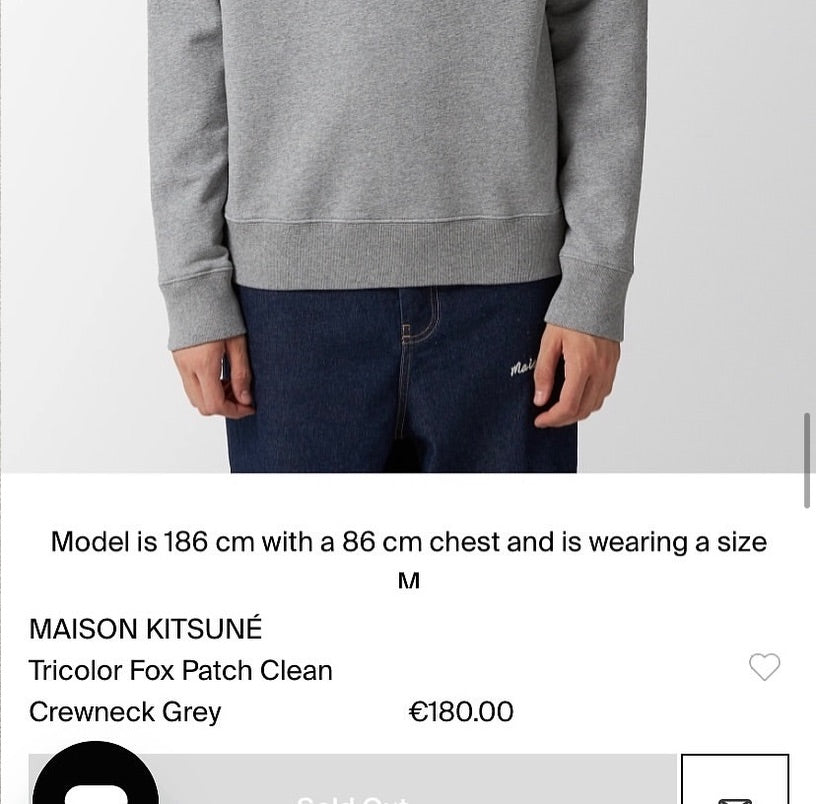 Maison Kitsuné Embroidered Logo Sweatshirt