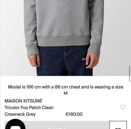 Maison Kitsuné Embroidered Logo Sweatshirt