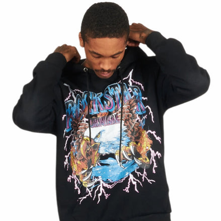 Darken Black Graphic Hoodie