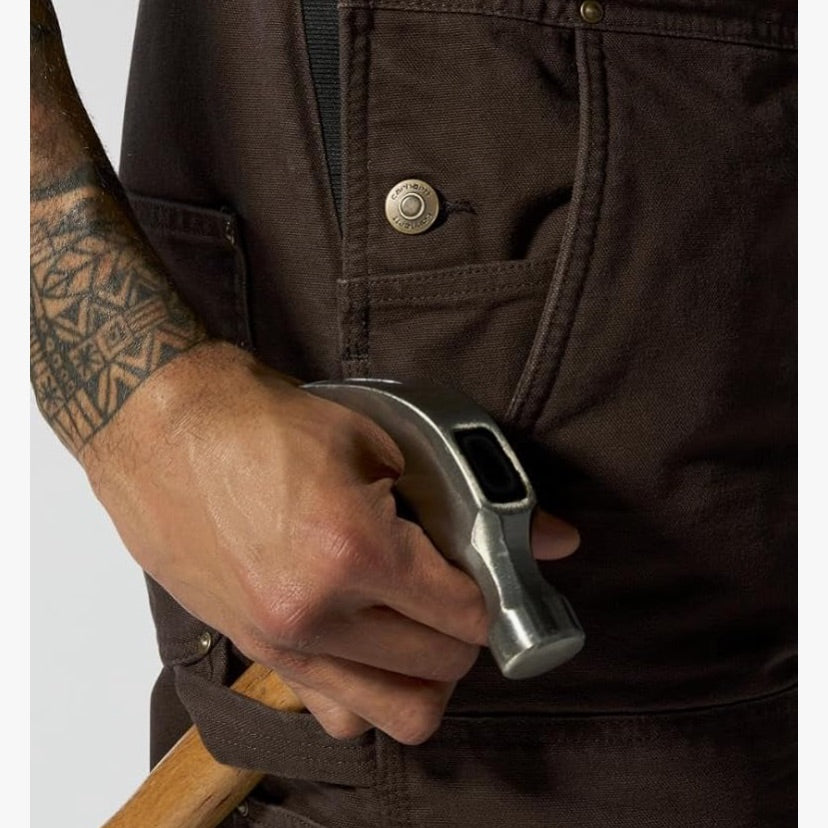Carhartt Loose Fit Washed Duck Insulated Bib Overall