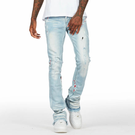 Painted Flared Jeans