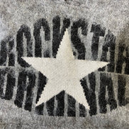 Nasheaka Grey Graphic Knit Hoodie