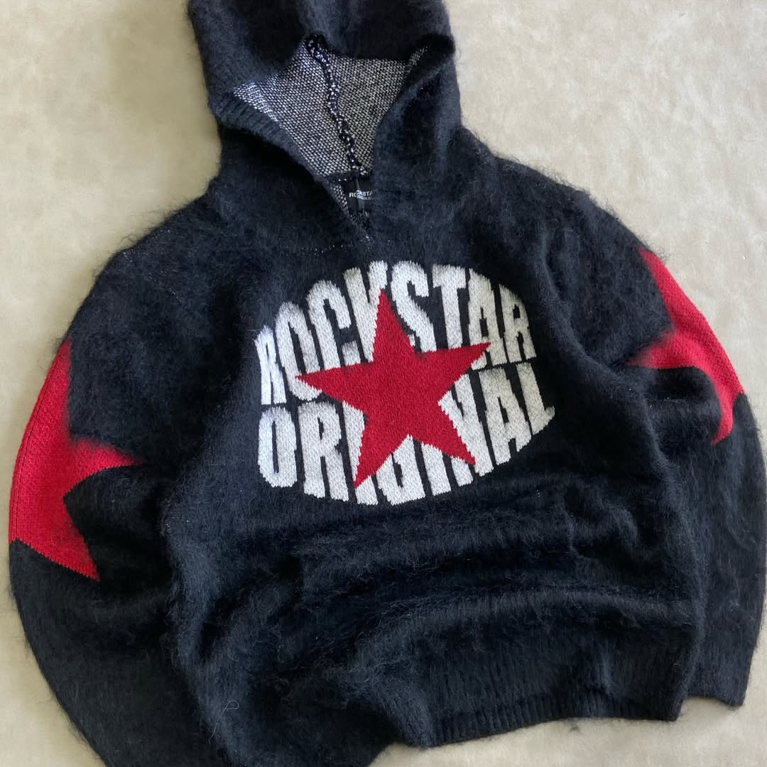 Nasheaka Black Graphic Hoodie