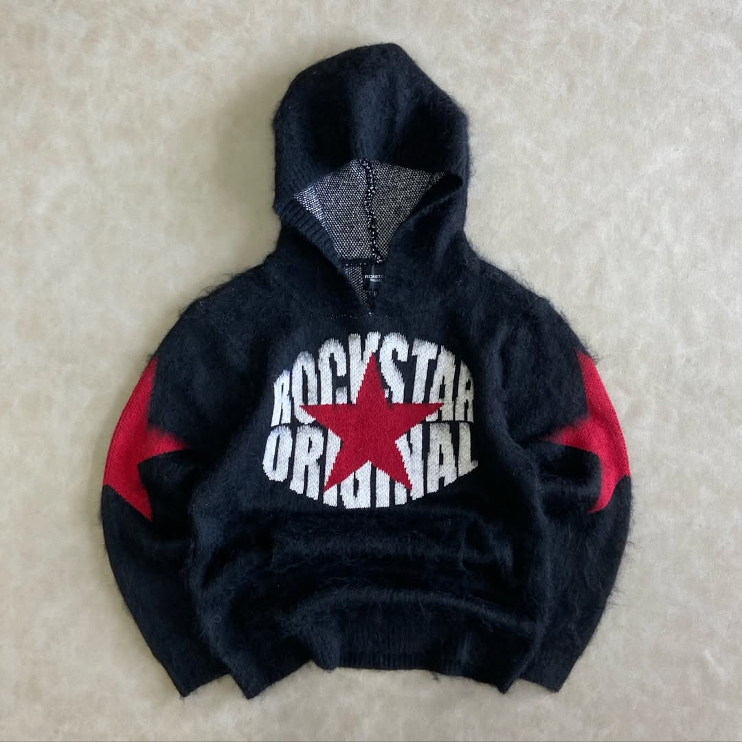 Nasheaka Black Graphic Hoodie