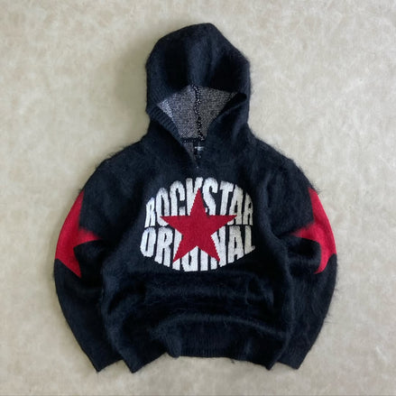 Nasheaka Black Graphic Hoodie