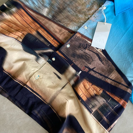 Zara Shirt With Photographic Print