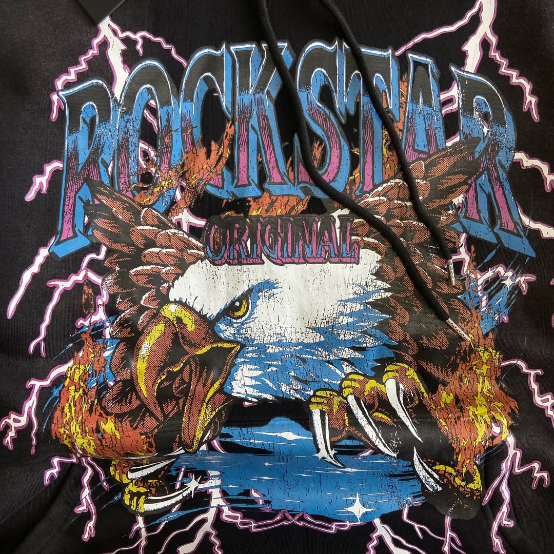 Darken Black Graphic Hoodie