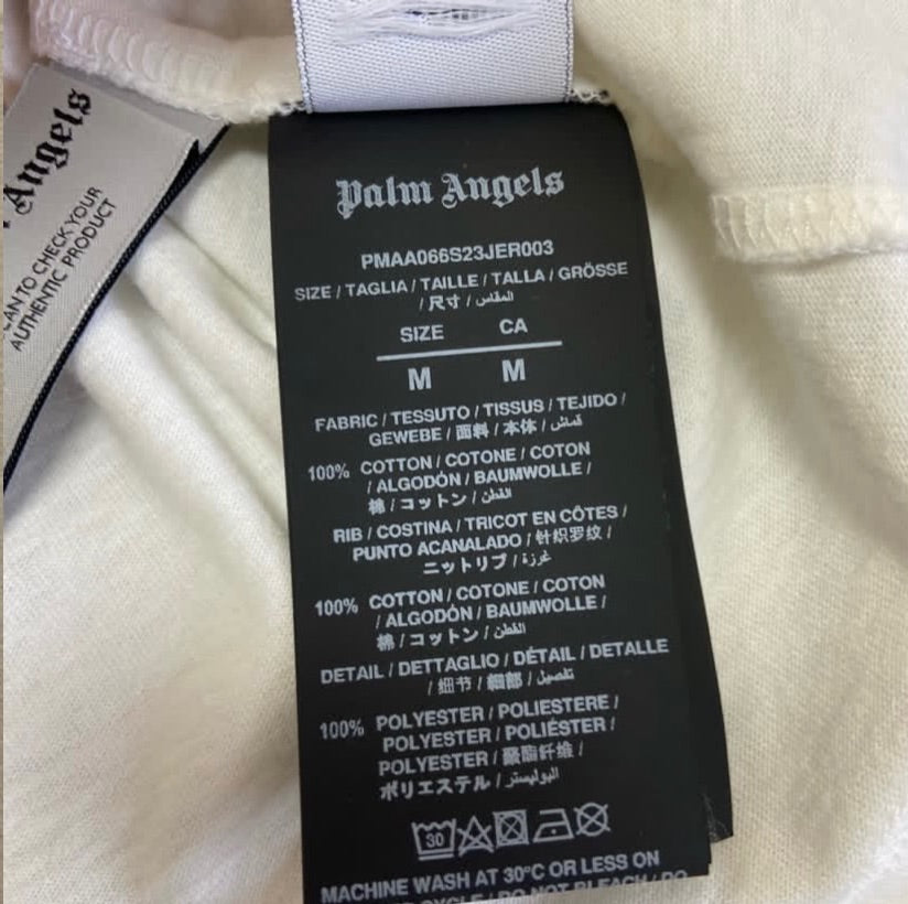 Palm Angels UPSIDE DOWN PALM-PRINT T- SHIRT