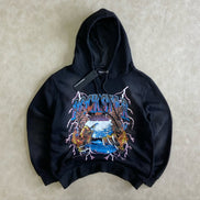 Darken Black Graphic Hoodie