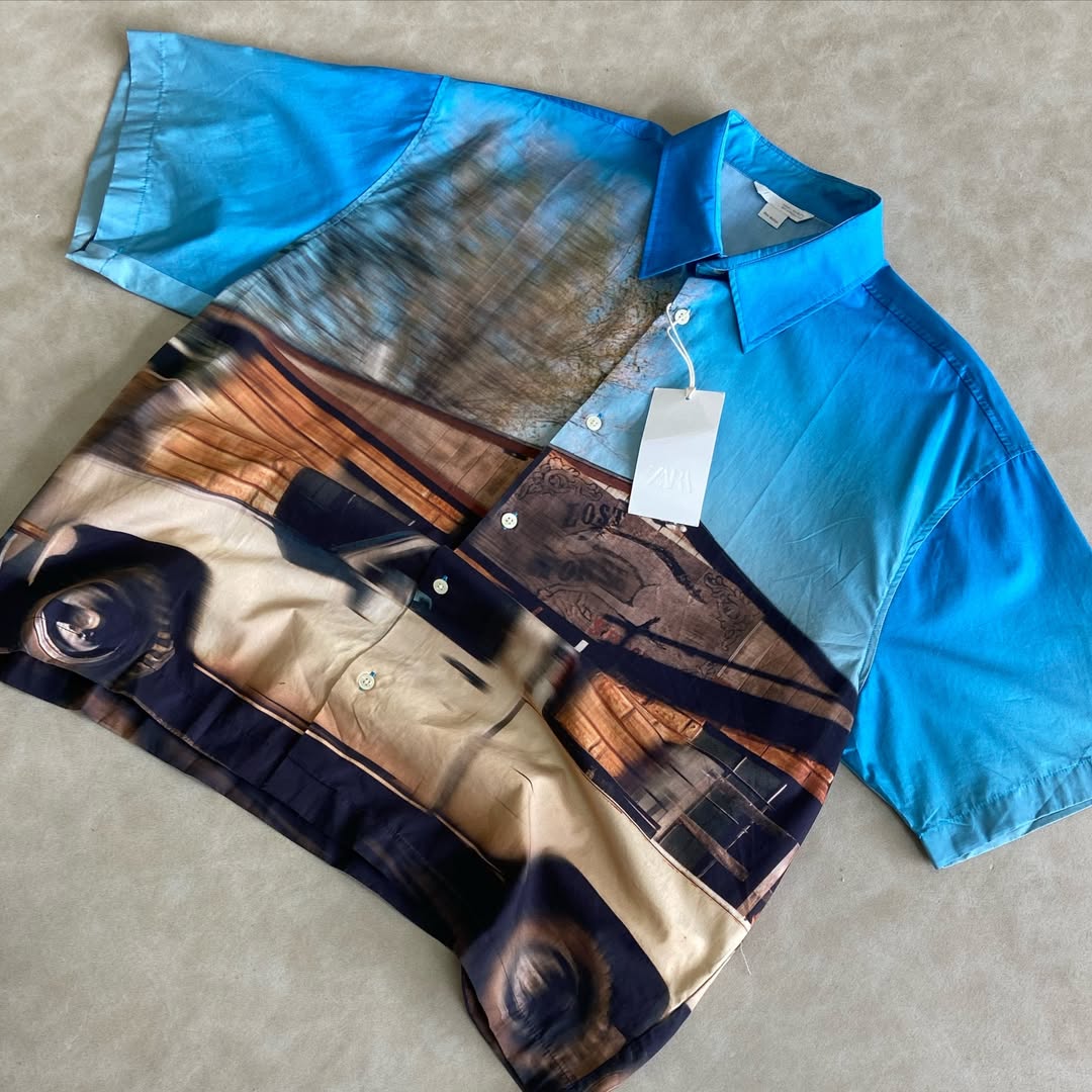 Zara Shirt With Photographic Print