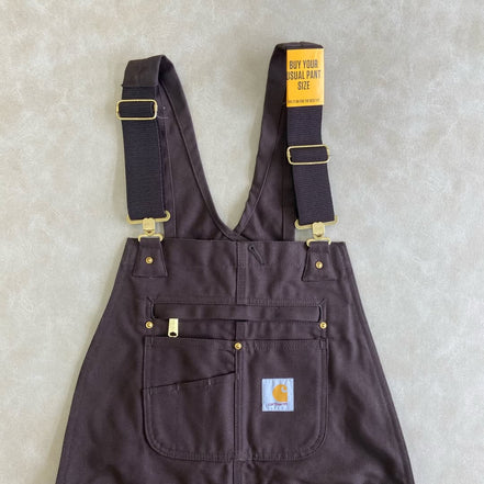 Carhartt Loose Fit Washed Duck Insulated Bib Overall