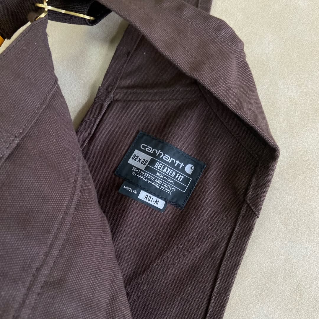Carhartt Loose Fit Washed Duck Insulated Bib Overall
