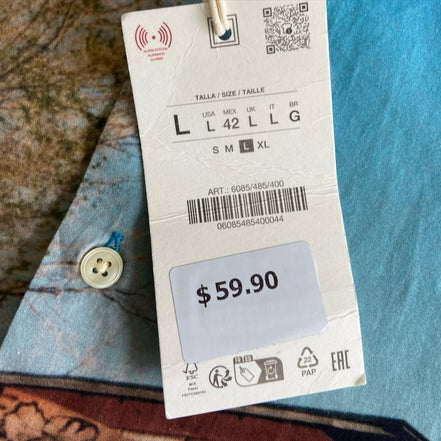 Zara Shirt With Photographic Print