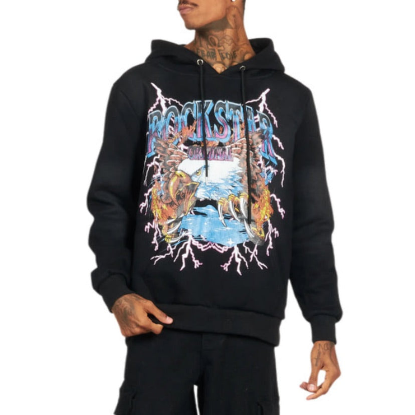 Darken Black Graphic Hoodie