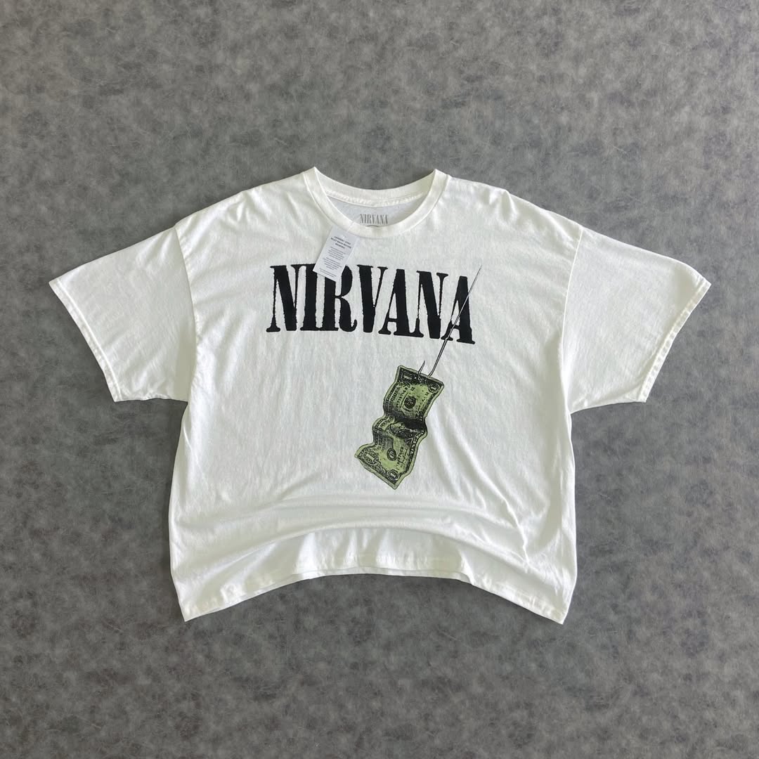 Nirvana Smells Like Teen Spirit Boxy Short Sleeve Shirt