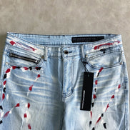 Painted Flared Jeans