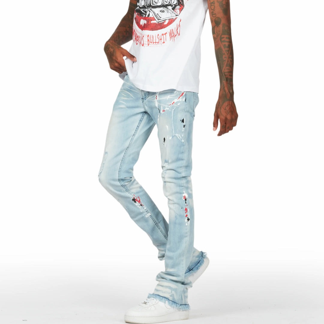Painted Flared Jeans