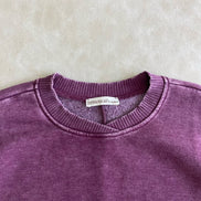 Washed Purple Long-Sleeved Shirt