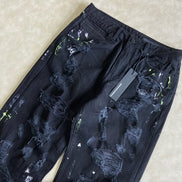 Painted Ripped Baggy Pants