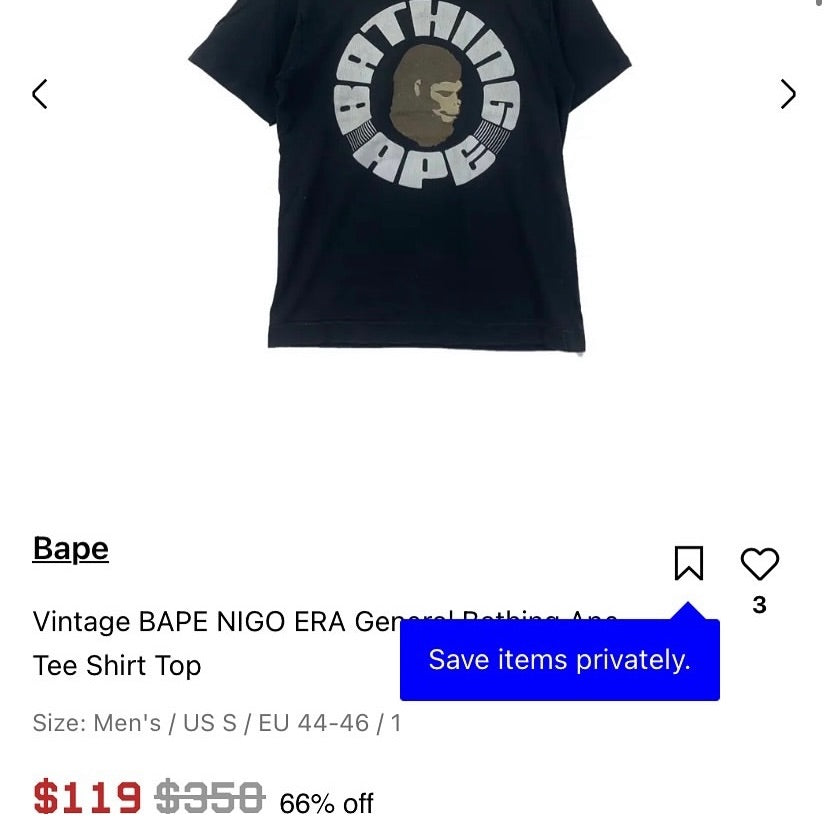 Bathing Bape Vintage Воху TSHIRT