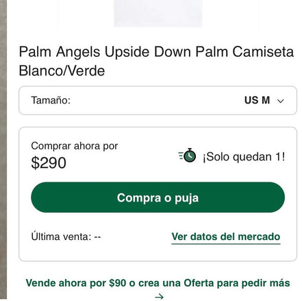 Palm Angels UPSIDE DOWN PALM-PRINT T- SHIRT