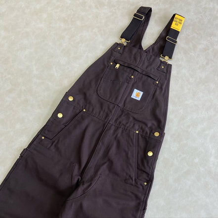 Carhartt Loose Fit Washed Duck Insulated Bib Overall