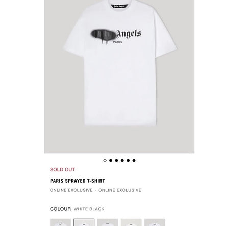 Palm Angels Spray Paris Oversized T-Shirt