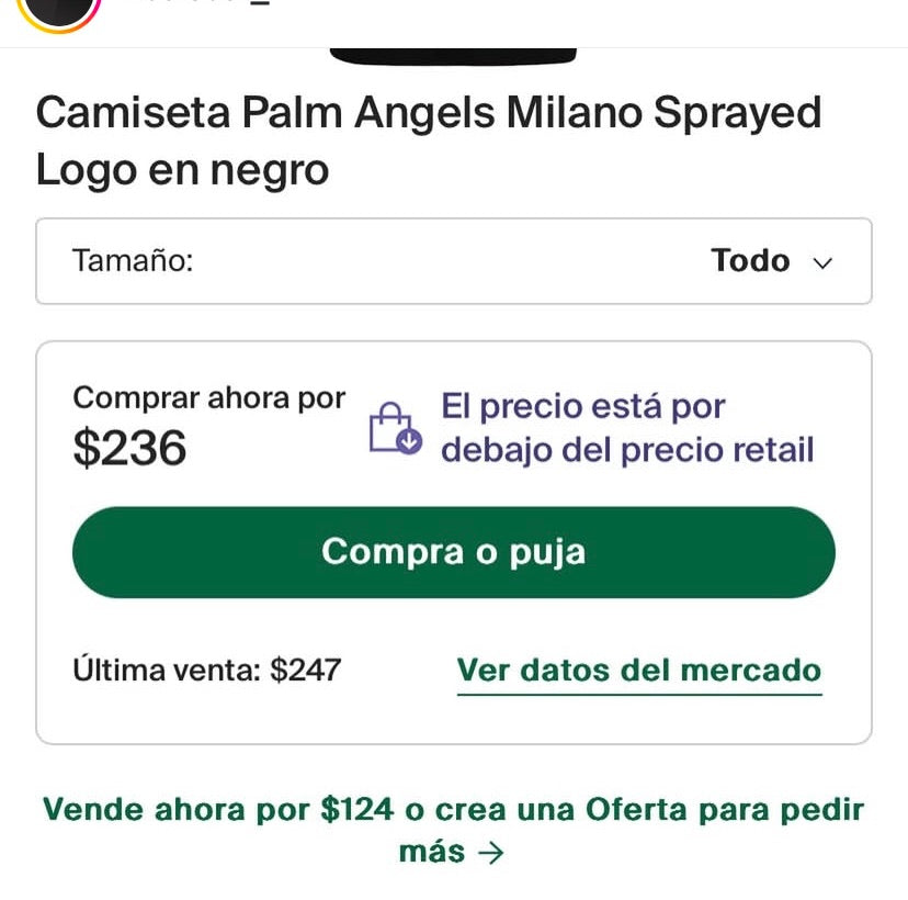 Palm Angels MILANO SPRAYED T-SHIRT