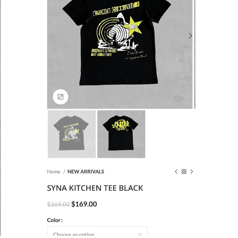 SYNA KITCHEN BLACK T-Shirt