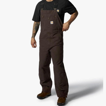 Carhartt Loose Fit Washed Duck Insulated Bib Overall