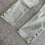 3D Pocket Slim Convertible Snap Flare Jeans