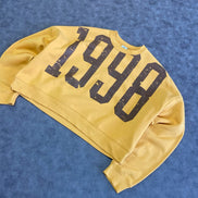 1998 Graphic Cropped Crew Neck Pullover