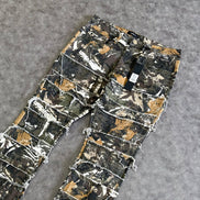 All Around Fray Stacked Skinny Flare Pants