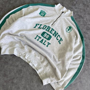 Florence Graphic Half Zip Pullover Sweatshirt