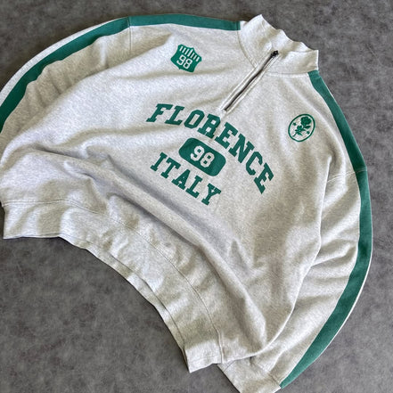 Florence Graphic Half Zip Pullover Sweatshirt