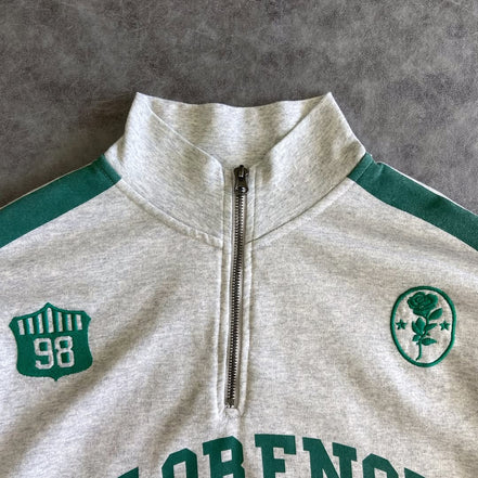 Florence Graphic Half Zip Pullover Sweatshirt