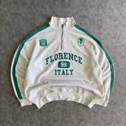 Florence Graphic Half Zip Pullover Sweatshirt