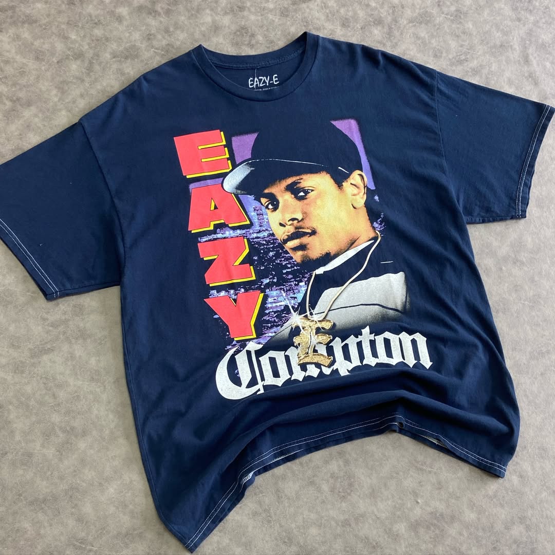 Eazy E and Compton Boxy Short Sleeve Shirt