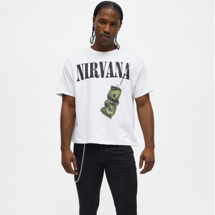 Nirvana Smells Like Teen Spirit Boxy Short Sleeve Shirt
