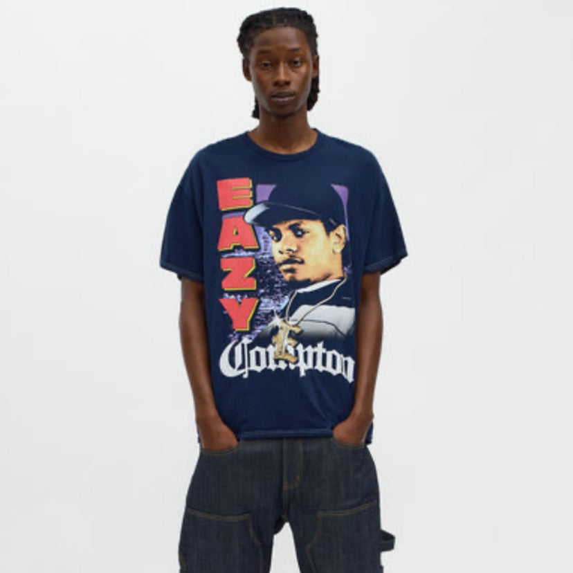 Eazy E and Compton Boxy Short Sleeve Shirt