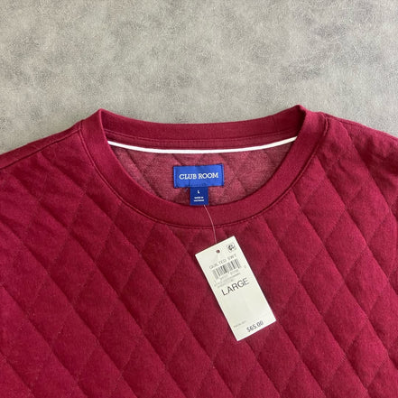 Club Room  Quilted Crewneck Sweatshirt