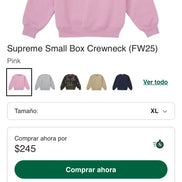 Supreme Small Box Crewneck (FW25)