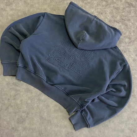 ACNE STUDIOS HOODED ZIPPER SWEATER