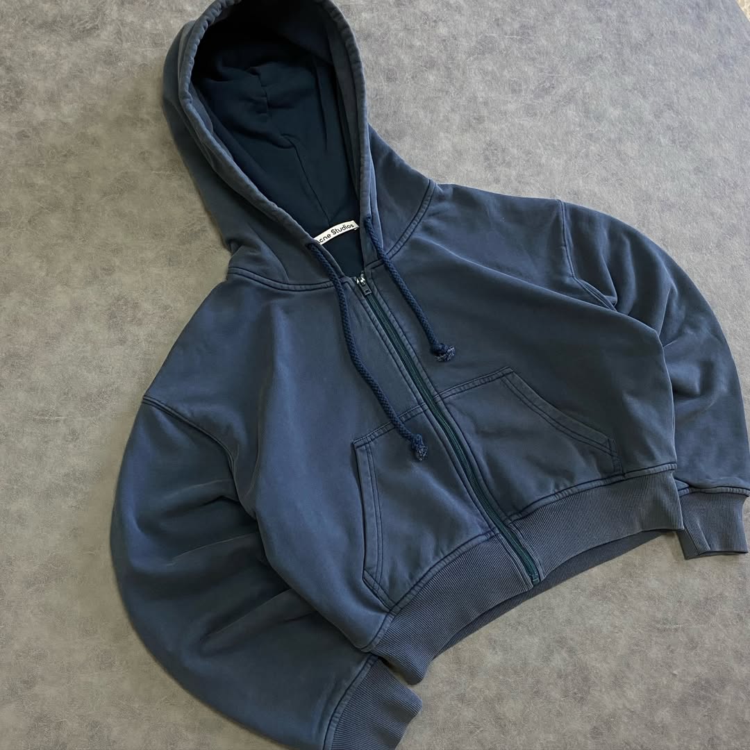 ACNE STUDIOS HOODED ZIPPER SWEATER