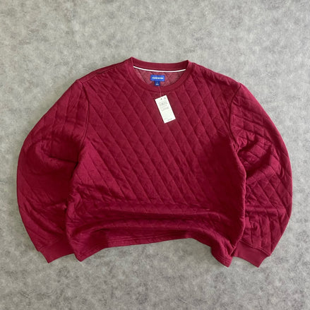 Club Room  Quilted Crewneck Sweatshirt