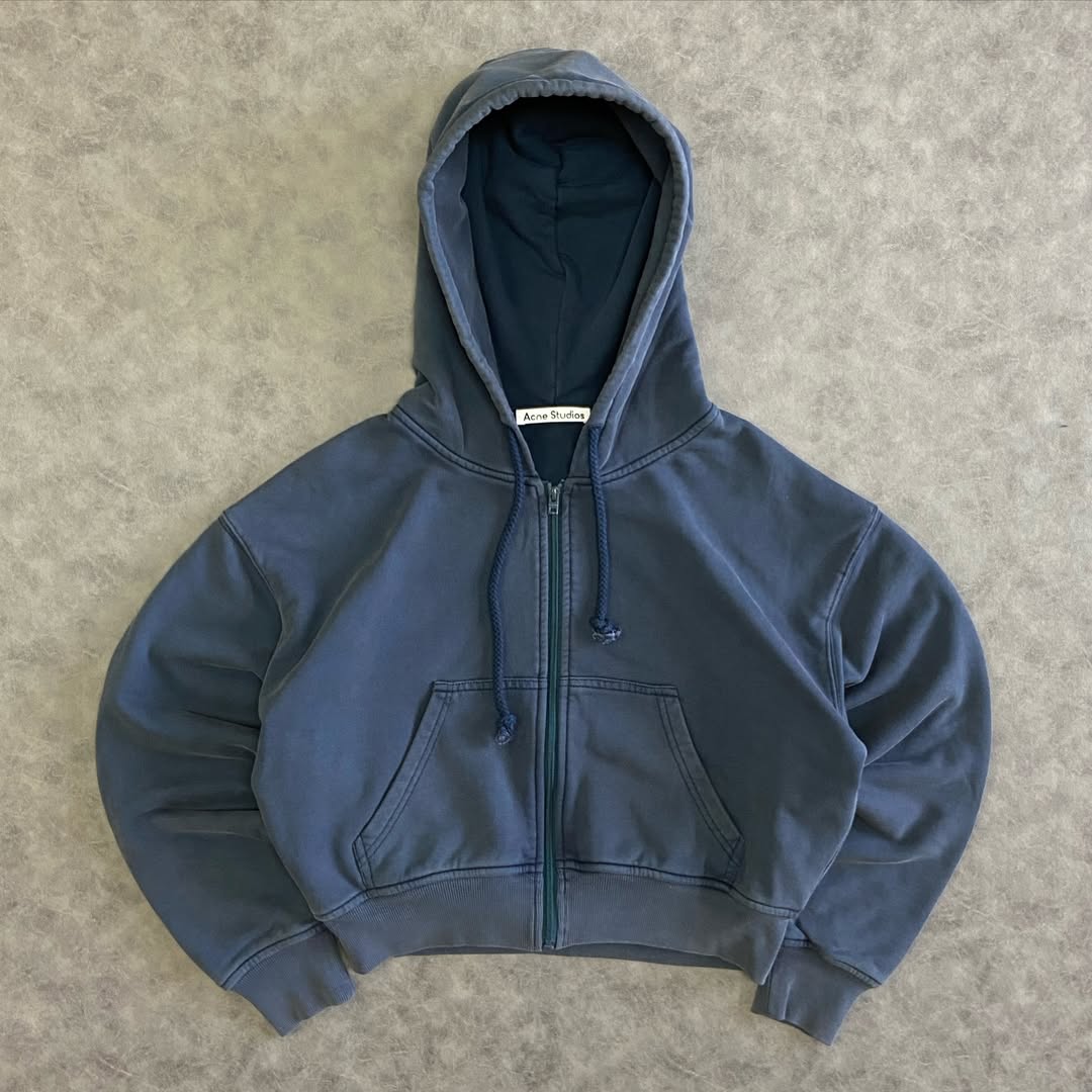 ACNE STUDIOS HOODED ZIPPER SWEATER
