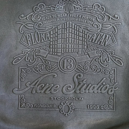 ACNE STUDIOS HOODED ZIPPER SWEATER