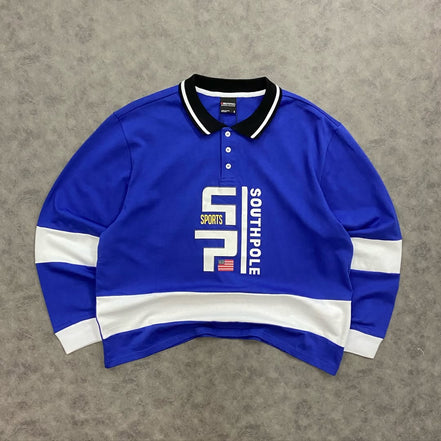 Southpole Long Sleeve Logo Polo