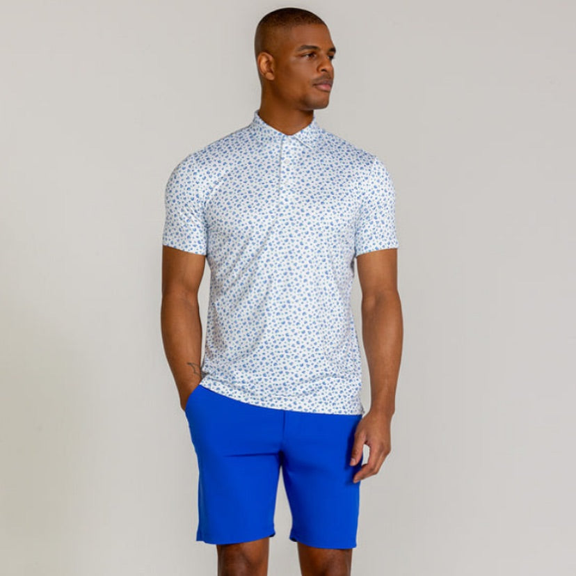 REDVANLY HYNDFORD POLO IN BRIGHT WHITE