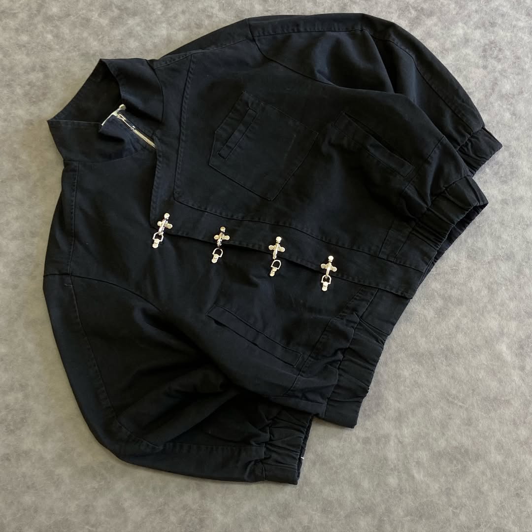 AELFRIC EDEN METAL BUTTON BOXY JACKET